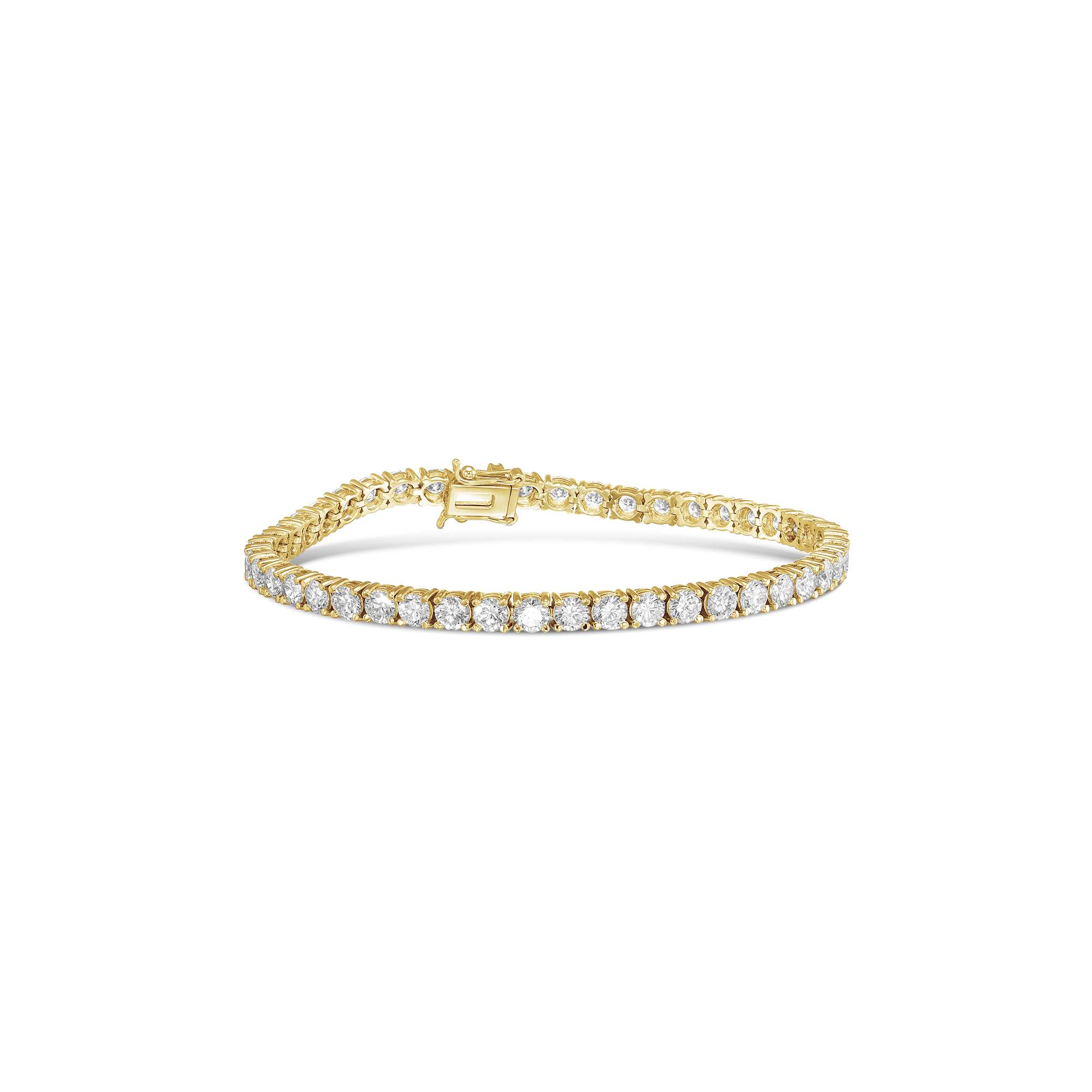 B PIC (1).jpg_Yellow Gold צמיד טניס יהלומי מעבדה בזהב צהוב